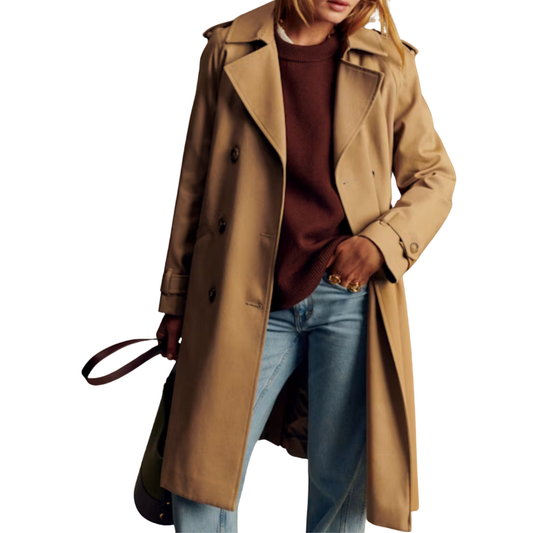 Classic Camel Trench Coat
