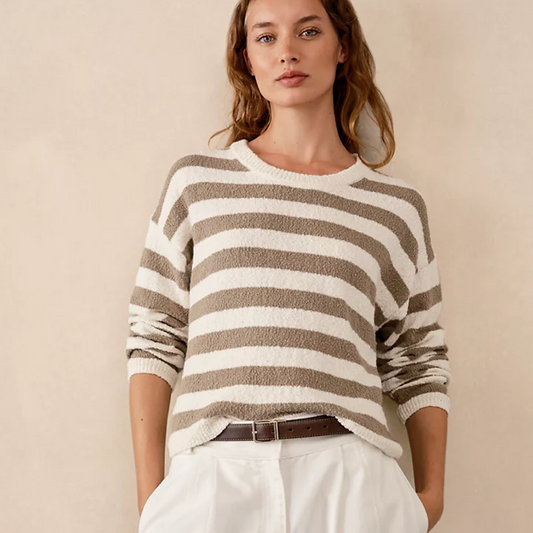 New in striped top for Spring