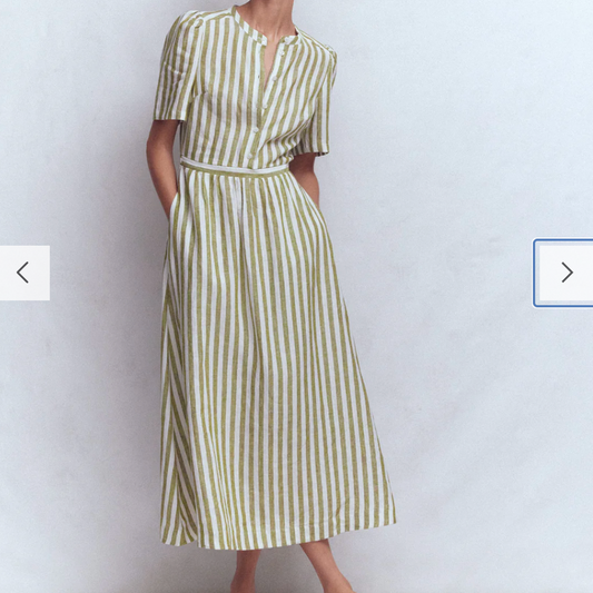 Striped Linen Dress