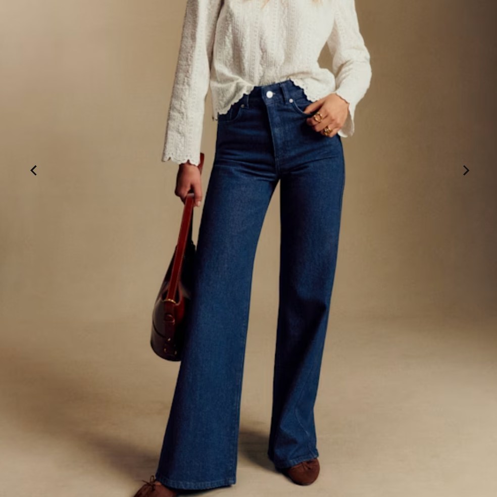 Dark Indigo High-Waisted Jeans