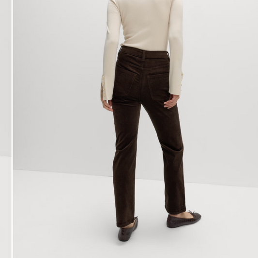 Cord Straight-Leg Trousers