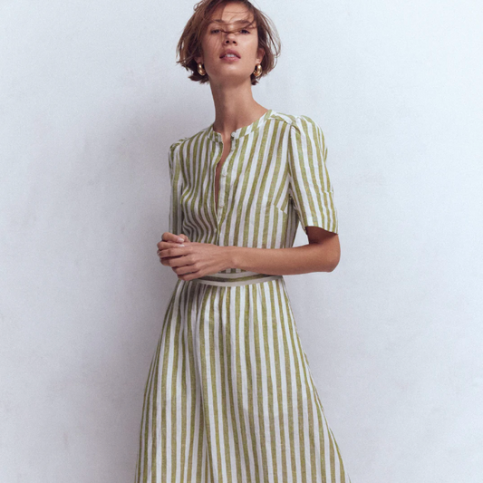 Striped Linen Dress