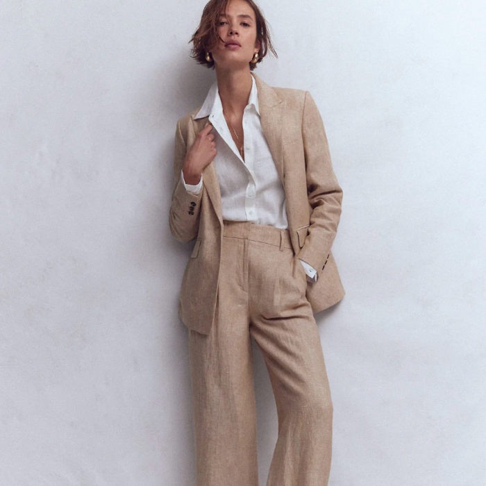 New In Linen Blazer