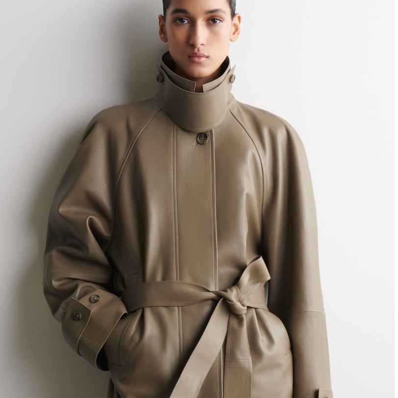 Leather Trench Coat