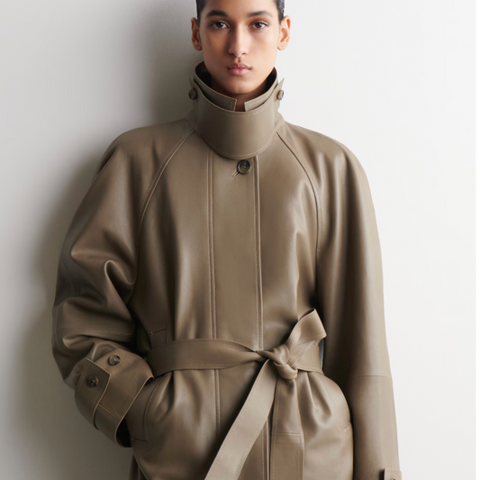 Leather Trench Coat