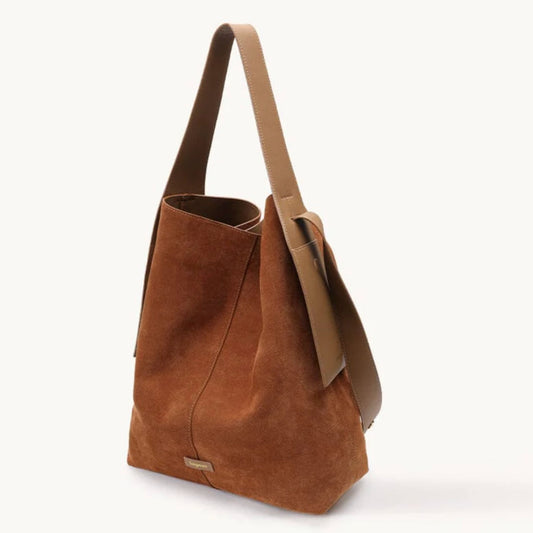 Caramel Suede Handbag