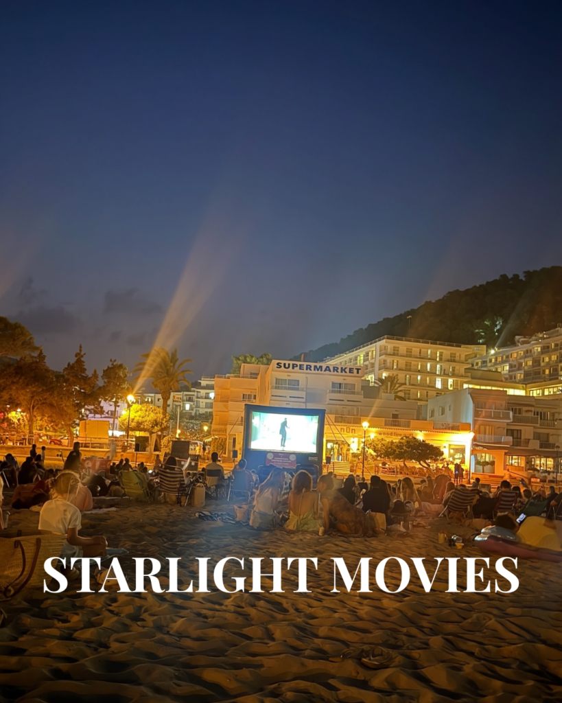 Outdoor cinema under the stars at Cala Llonga, Ibiza