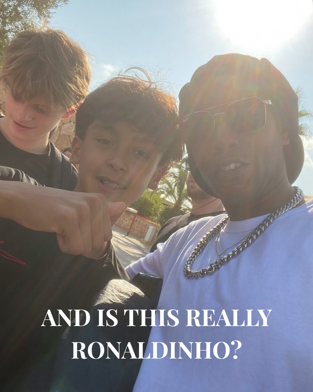 Meeting a Ronaldinho lookalike in Ibiza