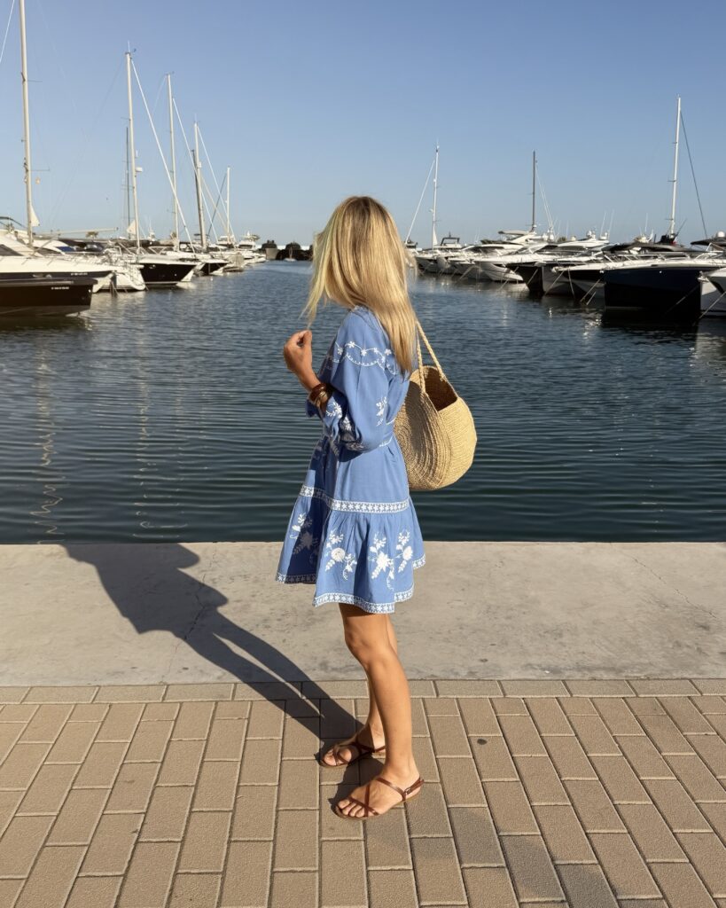 Blue on Blue | Keeping it Simple Style for a day in Ibiza