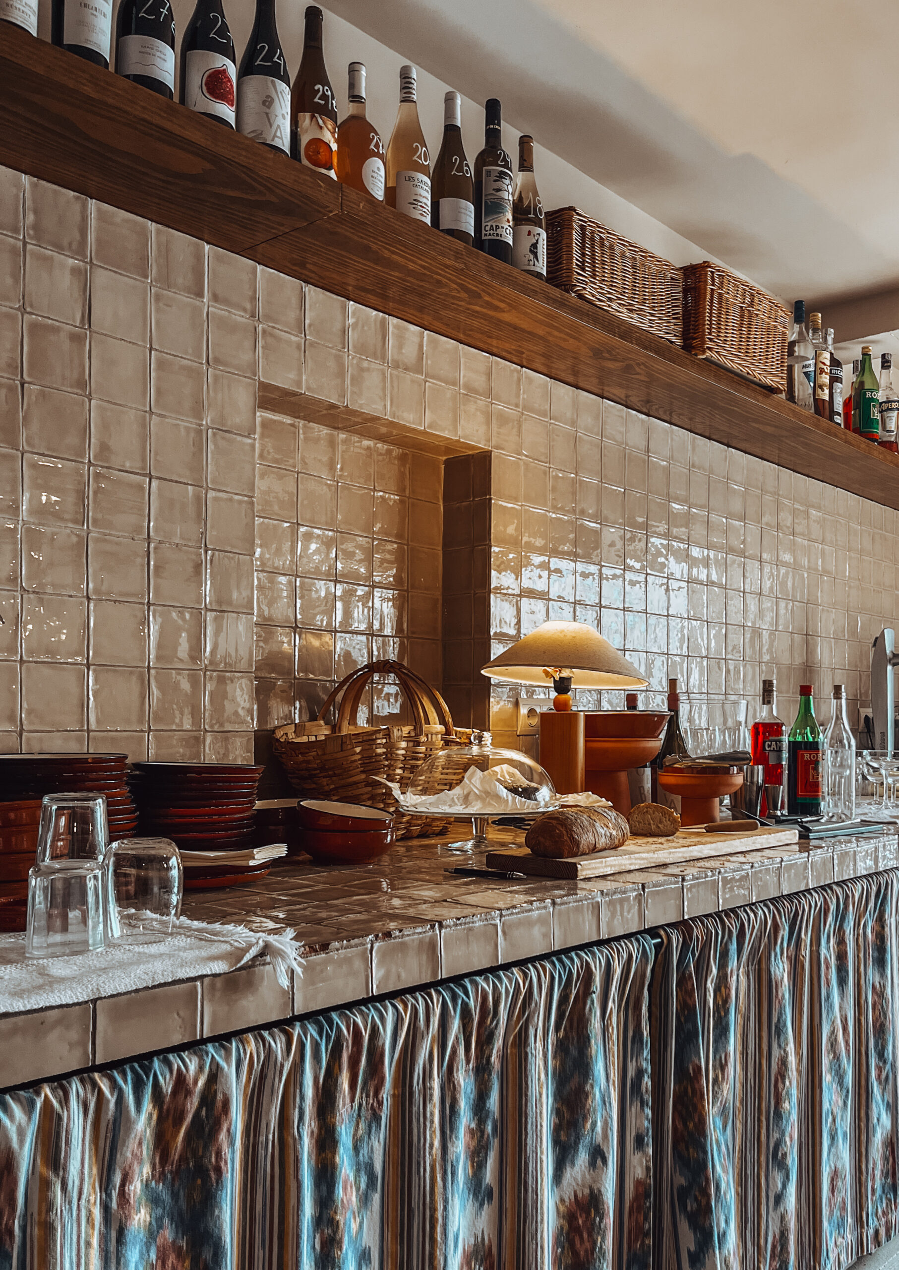 A chic Costa Brava restaurant interior