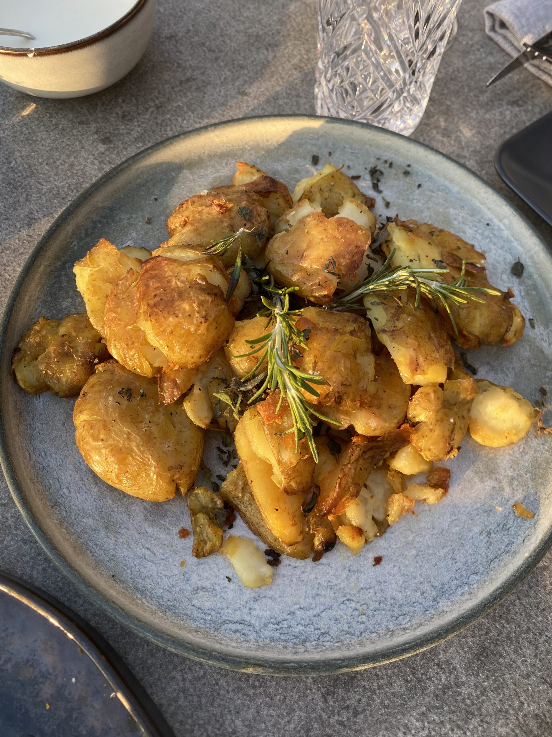 Rosemary and garlic roasted potatoes