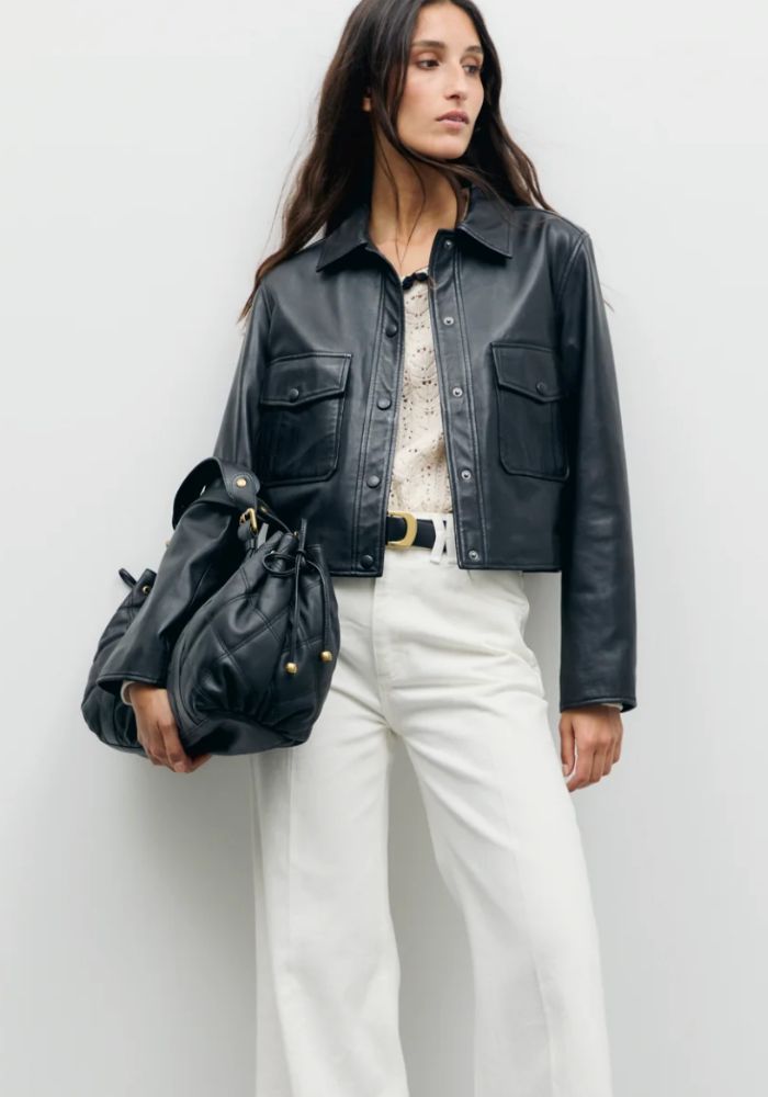 Noir Black Leather Jacket