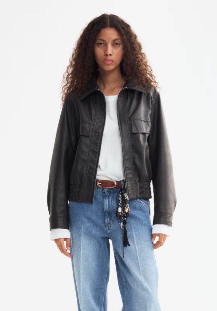 Chic for Less Leather Style Jacket