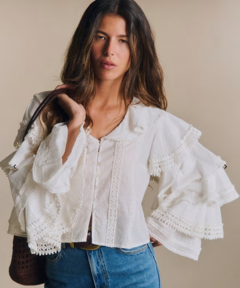 Frilled Sleeve Blouse