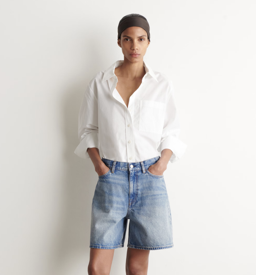 Denim shorts