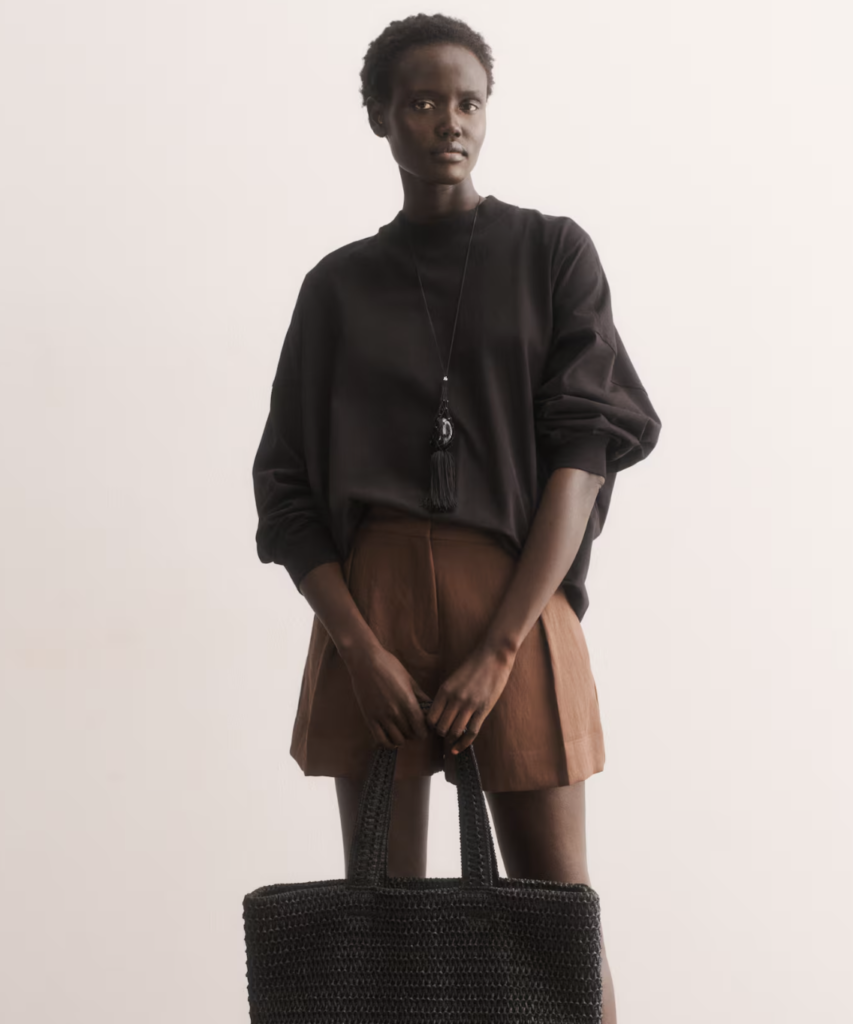 Brown Linen Shorts