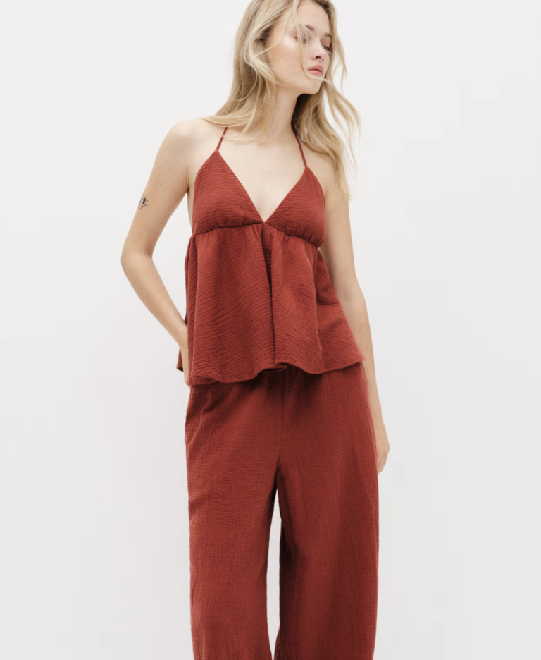 Terracotta Trouser Set