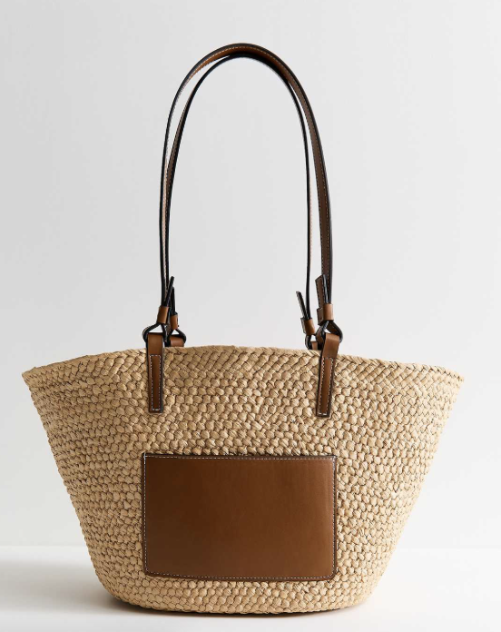 Raffia Tote for less