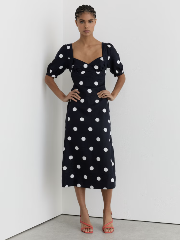 Polka Dot Midi Dress