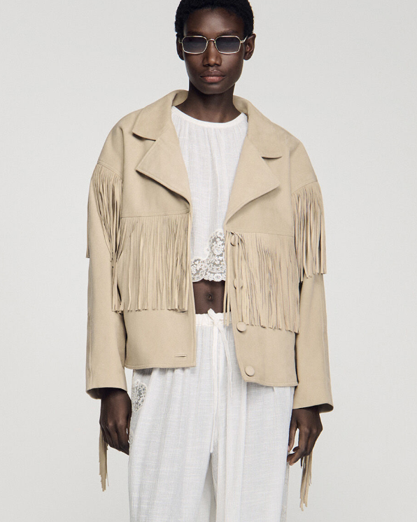 Suede Fringed jacket