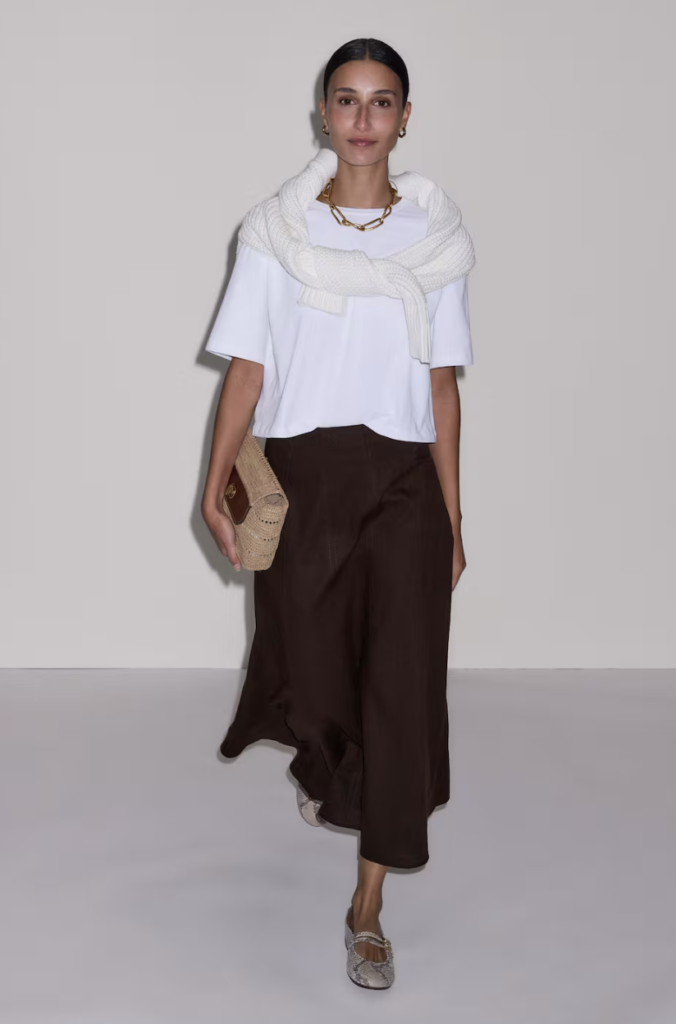 Panelled Maxi Skirt