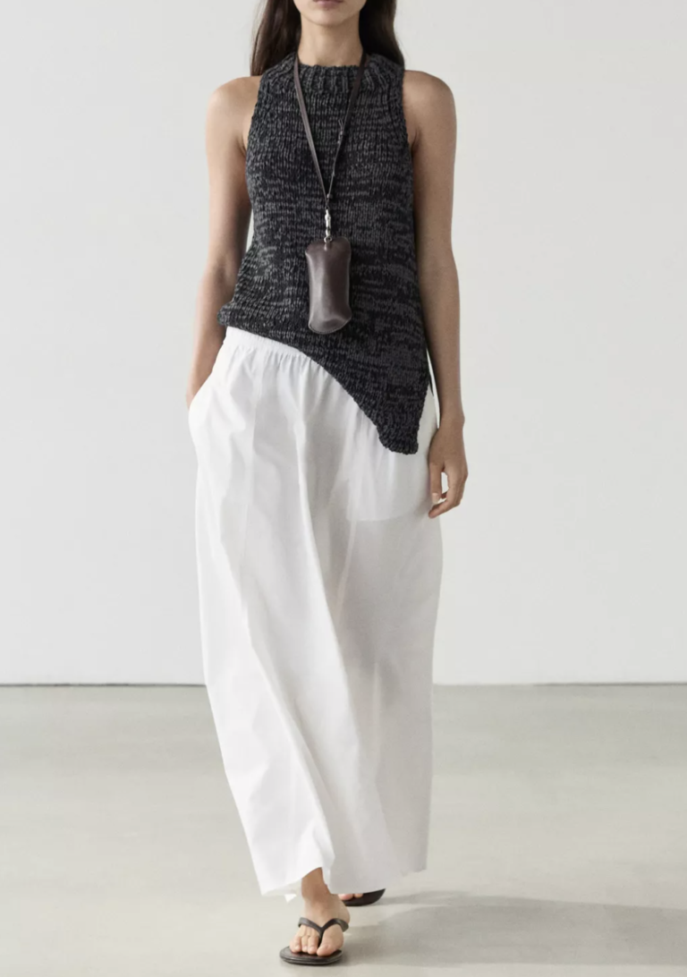 Long Cotton Maxi Skirt