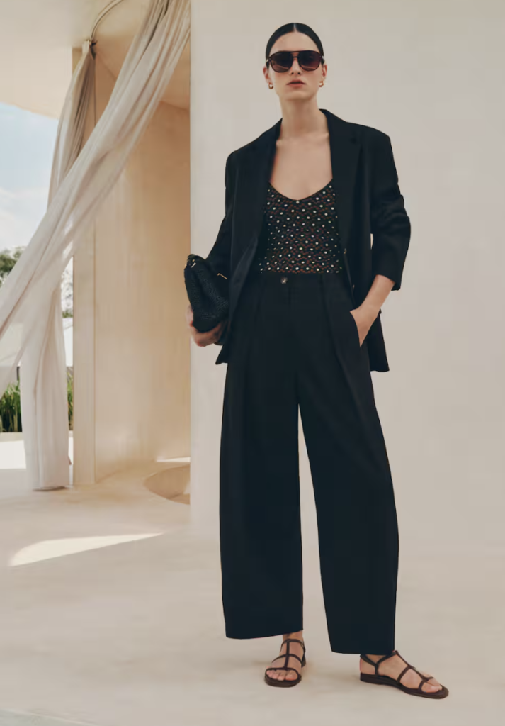 Pleat Barrel Trousers