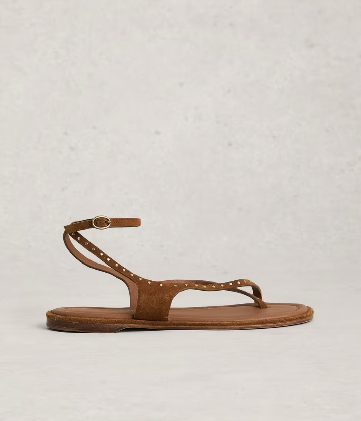 Tan Stud Sandals