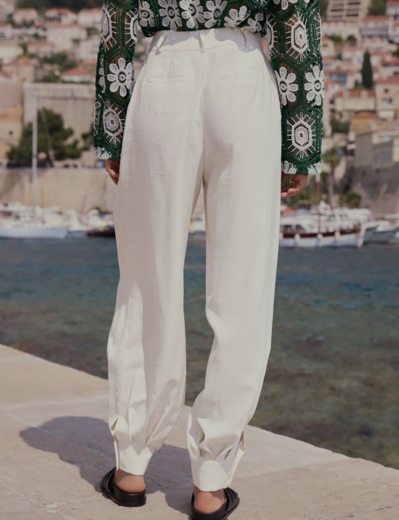 Balloon Leg Tailored Trousers