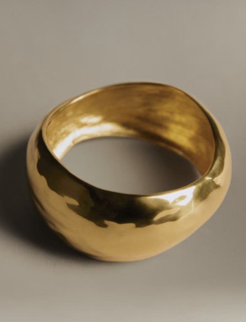 Hammered Gold Bracelet