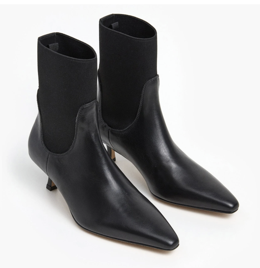 Black Pointed Ankle Boots