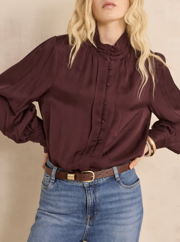 Deep Burgundy Blouse