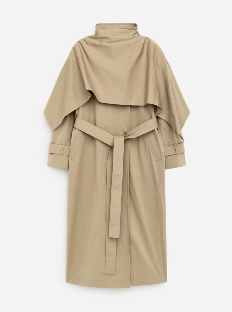 Trench Coat With Shawl