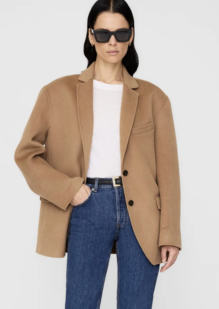 Camel Cashmere Blend Blazer