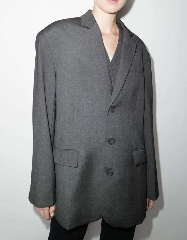 Grey Oversized Blazer