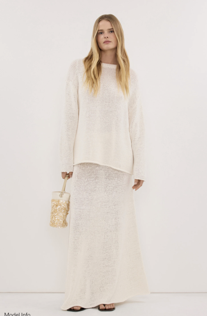 Fine Knit Maxi Skirt