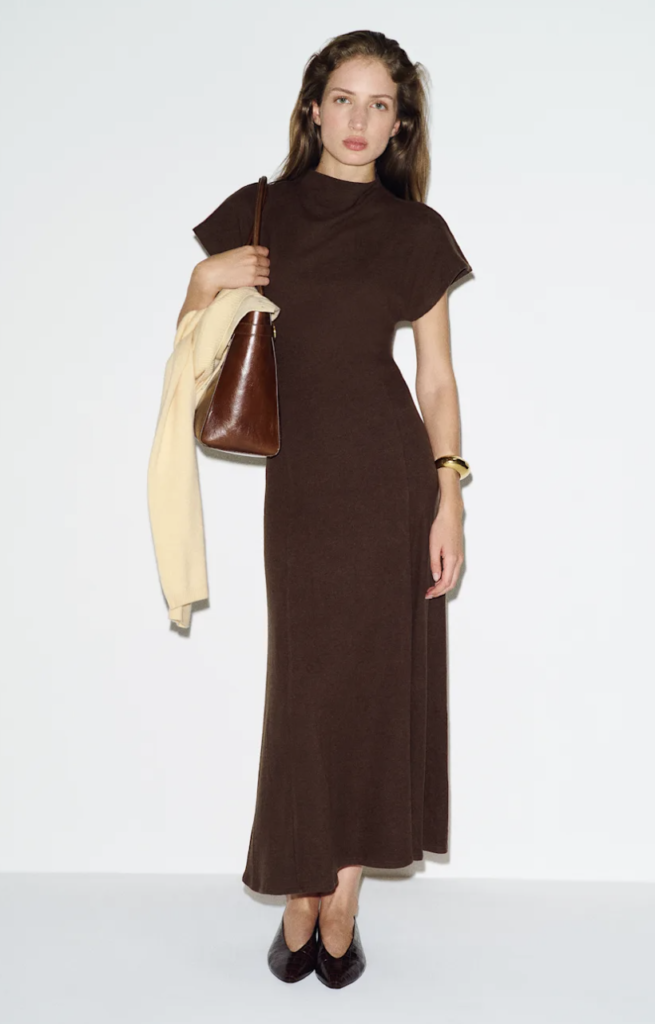 Mock Neck Elegant Dress