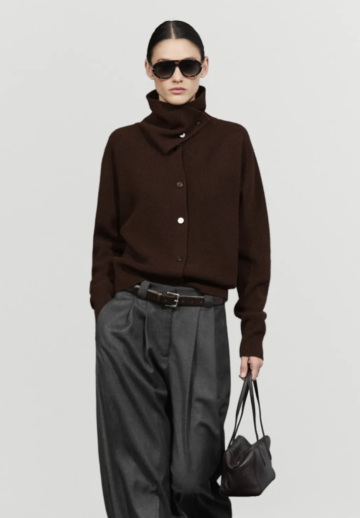 Funnel Neck Cardigan