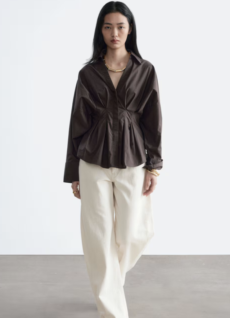 Waisted Cotton Shirt