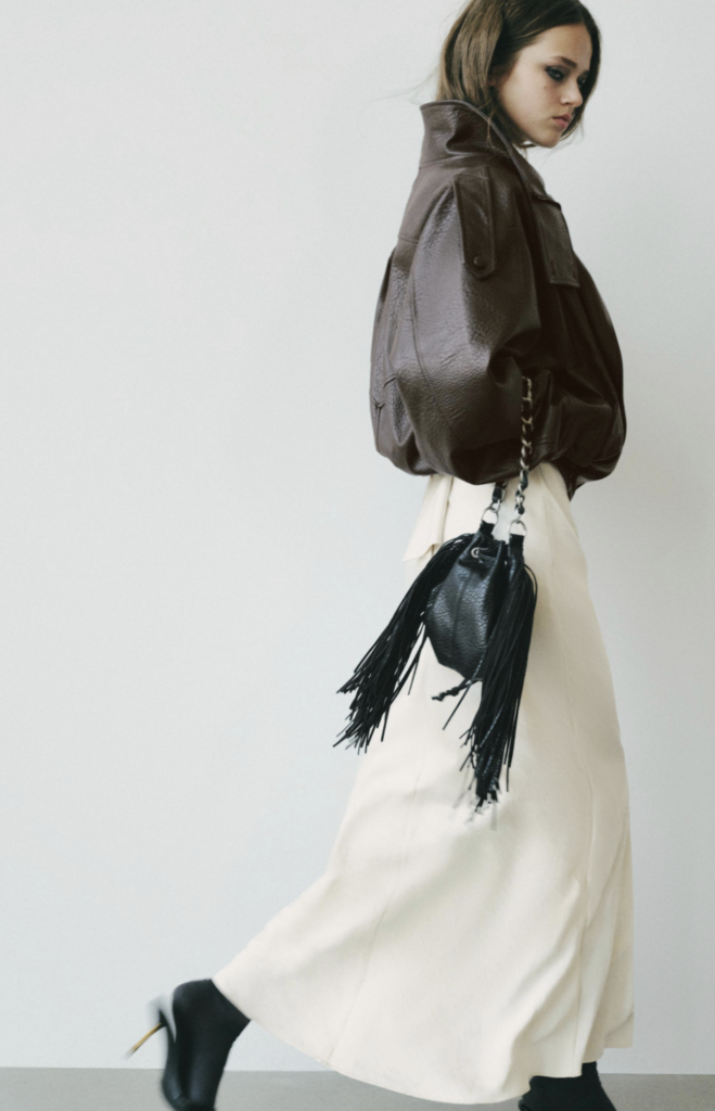 Fringed Leather Bag