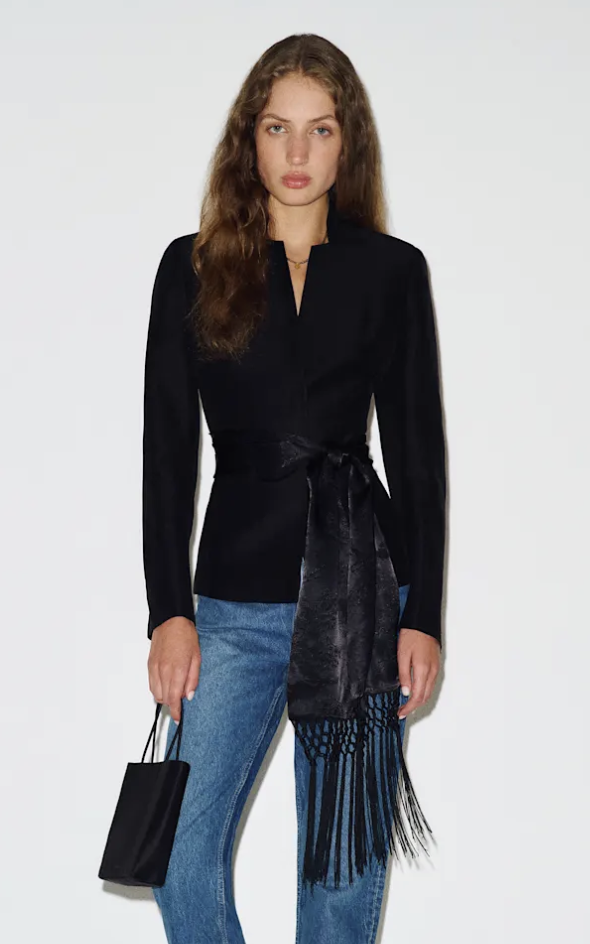 Fringed Accessory Blazer