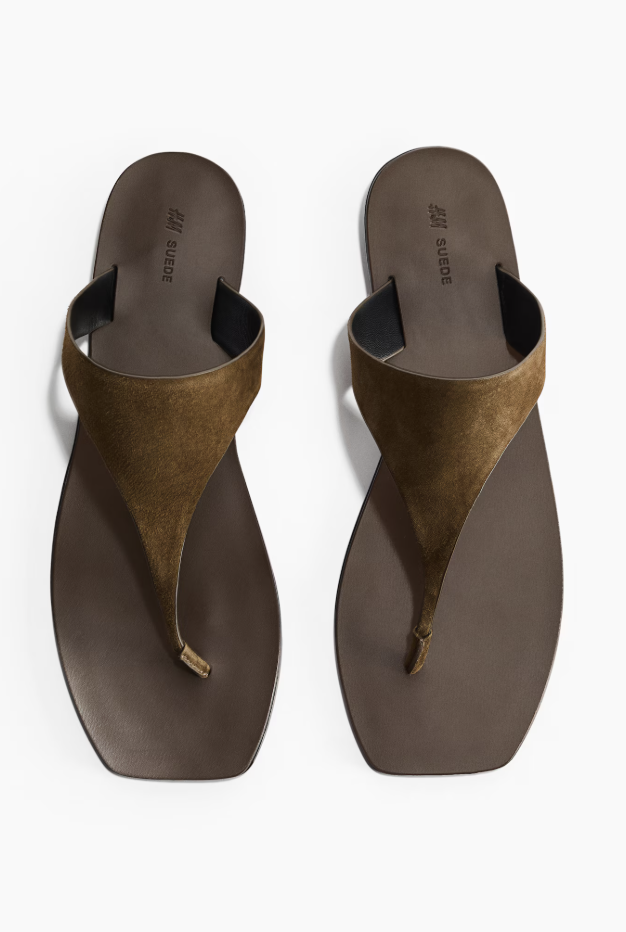 Suede Minimal Sandals