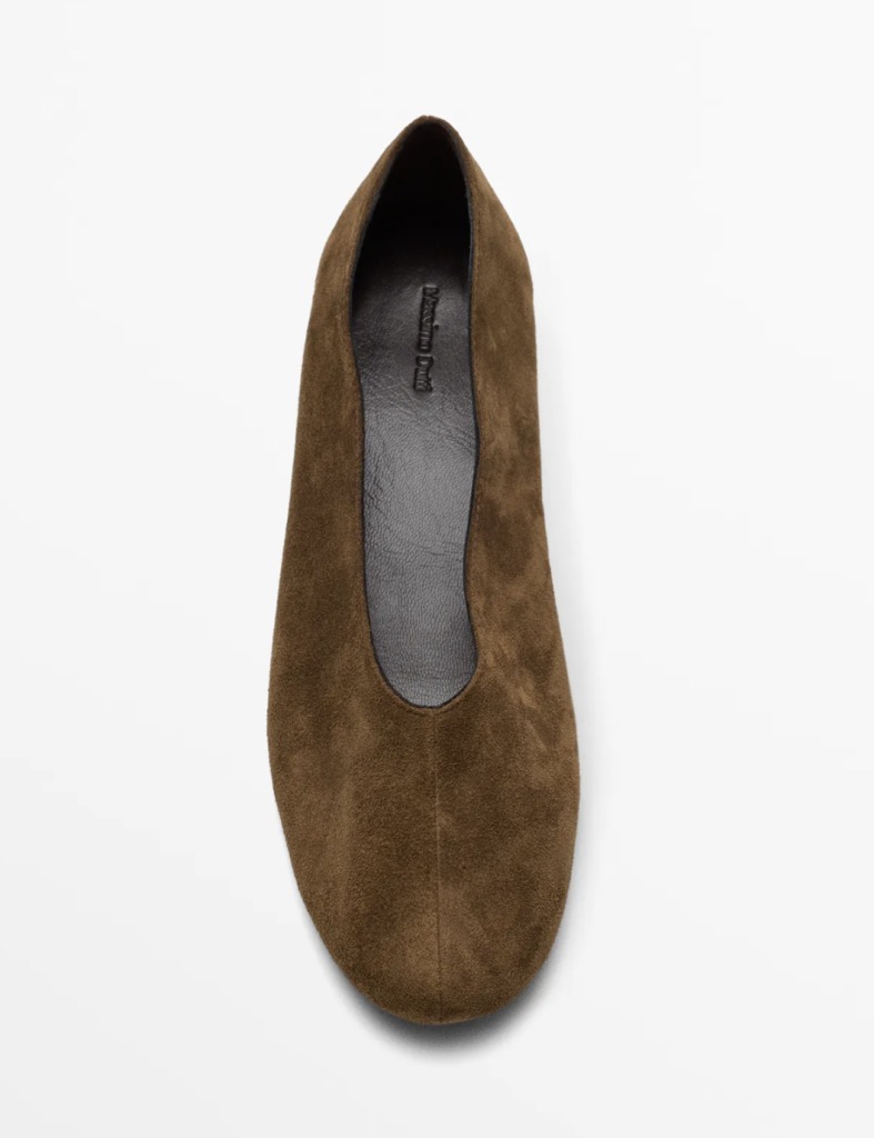 Suede Ballet Flats