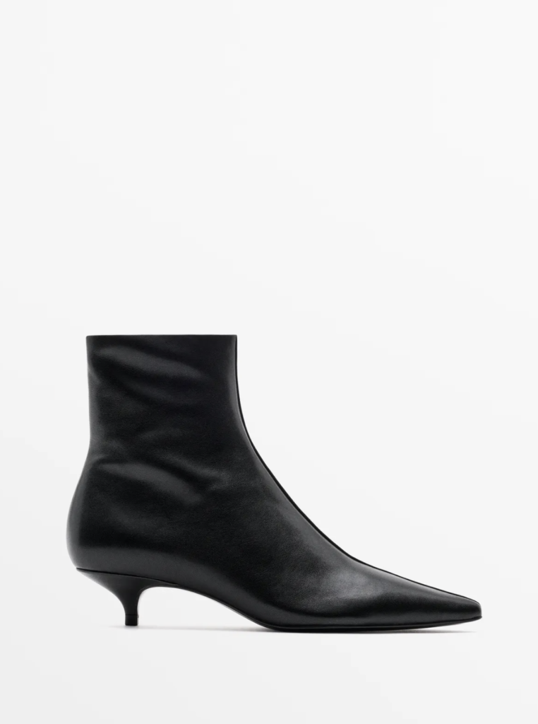 Kitten Heel Ankle Boots