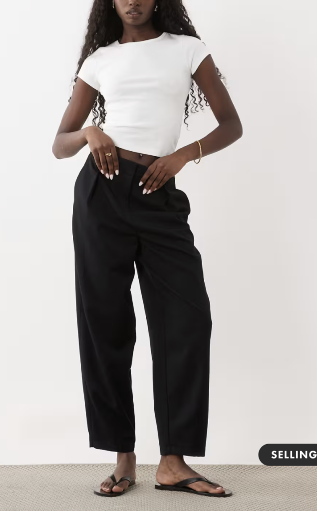 Chic for Less Everyday Barrel Leg Trousers