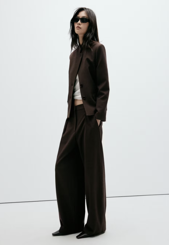Houndstooth Pleated Trousers