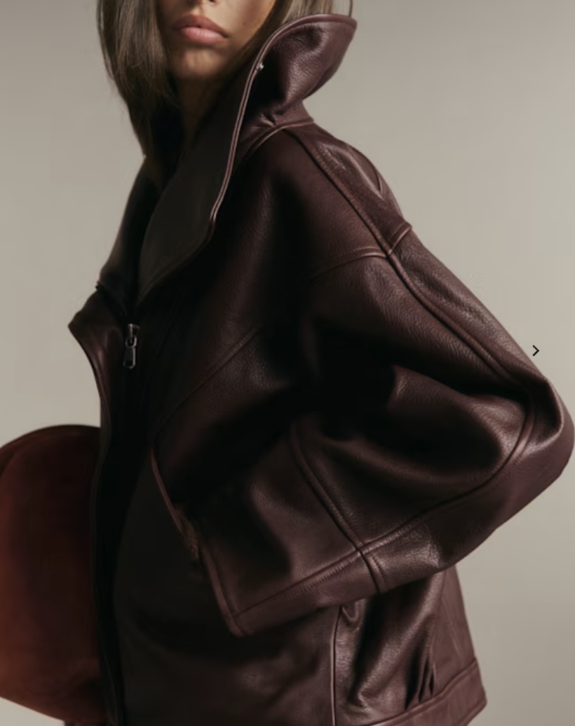 Deep Burgundy Leather Jacket