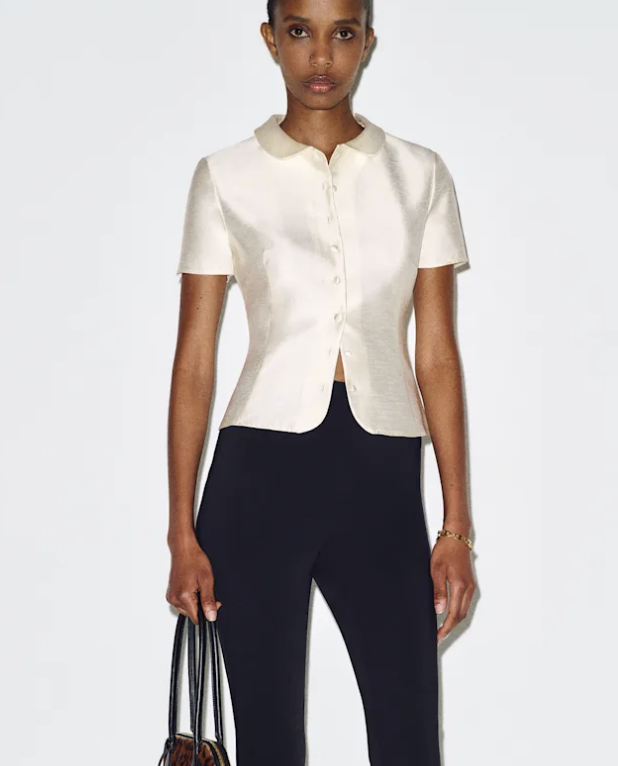 Hourglass Peter Pan Collar Blouse