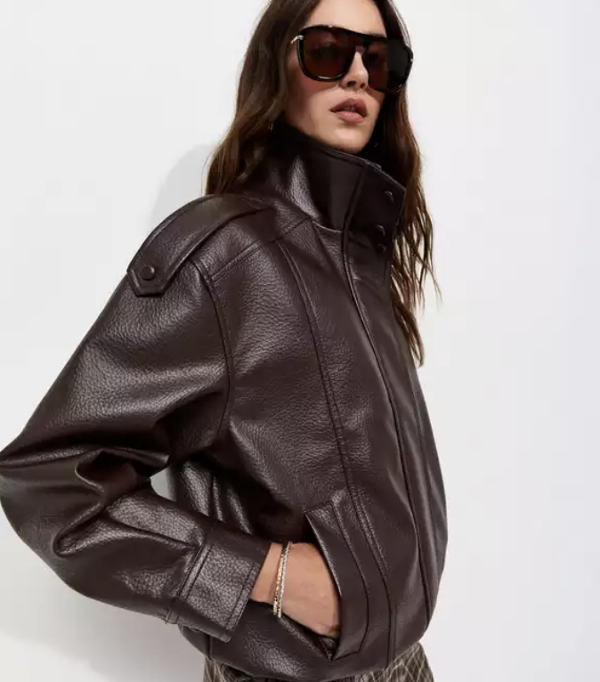 Faux Leather Jacket