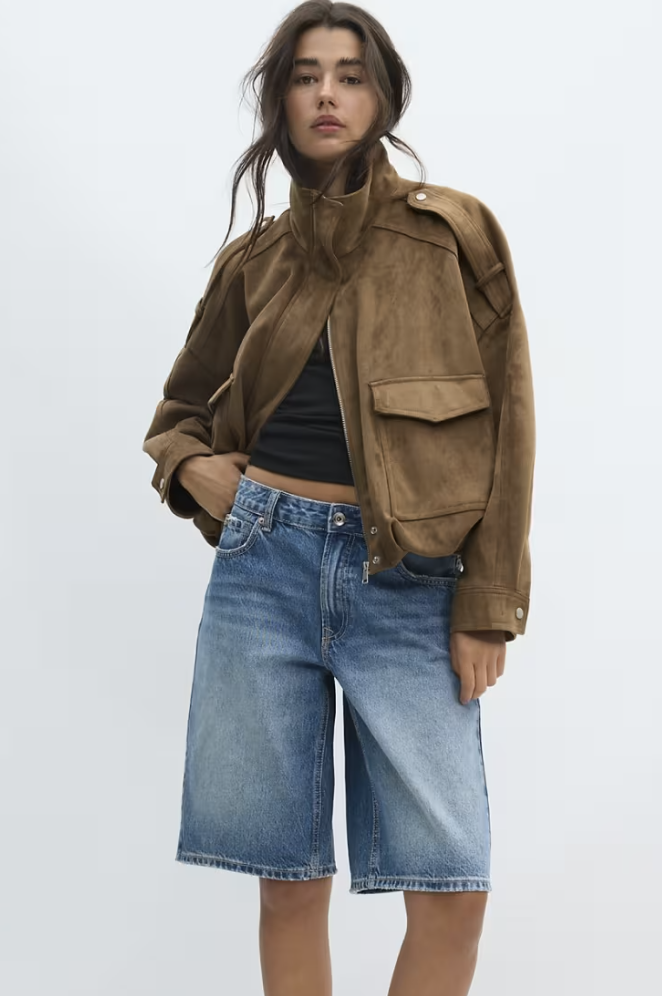 Faux Suede Jacket
